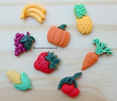 Apliques de Resina Frutas - 5 Unidades - comprar online