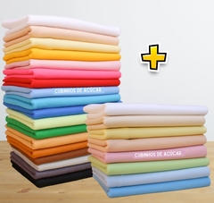 Kit 18 Cores Feltros + kit Tons Pastel Candy Color Santa Fé