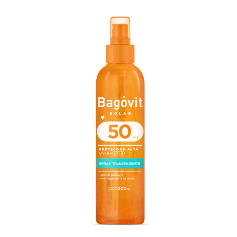 BAGOVIT SOLAR FPS50 SPRAY TRANSPARENTE 200ml