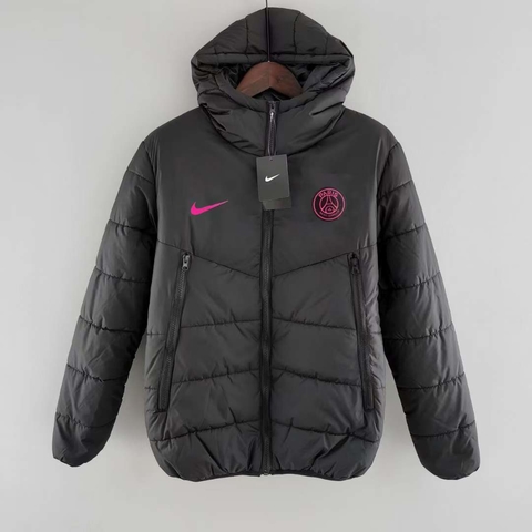 AGASALHO DE ALGODÃO DO PSG BRANCO/PRETO/AZUL 22/23