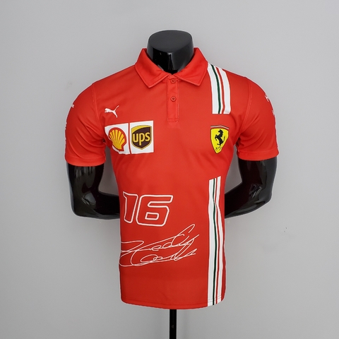 CAMISA FÓRMULA 1 POLO - FERRARI - VERMELHA 2022