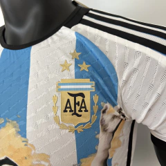 CAMISA DA ARGENTINA VERSÃO JOGADOR - HOME - IMAGEM MESSI 22/23 - comprar online