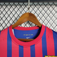 CAMISA RETRÔ DO BARCELONA - MANGA LONGA - HOME 11/12 - comprar online