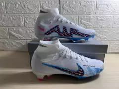 CHUTEIRA CAMPO - NIKE AIR ZOOM MERCURIAL SUPERFLY IX ELITE FG 39-45 - AZUL/BRANCO