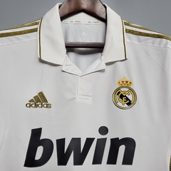 CAMISA RETRÔ DO REAL MADRID MANGA LONGA - HOME 11/12 - comprar online