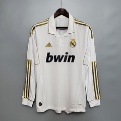 CAMISA RETRÔ DO REAL MADRID MANGA LONGA - HOME 11/12