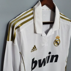 Imagem do CAMISA RETRÔ DO REAL MADRID MANGA LONGA - HOME 11/12