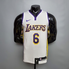CAMISETA LOS ANGELES LAKERS - JAMES 6 - WHITE