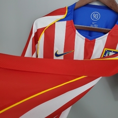 CAMISA RETRÔ DO ATLÉTICO DE MADRID - HOME 04/05 - loja online