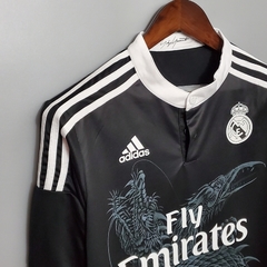 CAMISA RETRÔ DO REAL MADRID - MANGA LONGA THIRD 14/15 - loja online