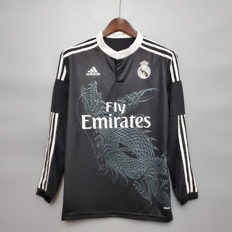 CAMISA RETRÔ DO REAL MADRID - MANGA LONGA THIRD 14/15
