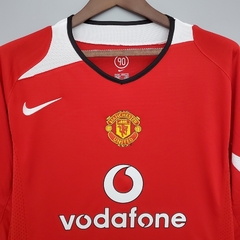 CAMISA RETRÔ DO MANCHESTER UNITED - MANGA LONGA - HOME 04/06 - comprar online
