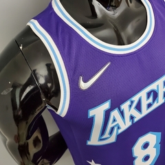 CAMISETA DO LOS ANGELES LAKES CITY- BRYANT 8-ROXA- 75 ANOS DO NBA na internet