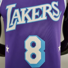 CAMISETA DO LOS ANGELES LAKES CITY- BRYANT 8-ROXA- 75 ANOS DO NBA - comprar online