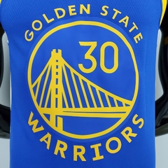 CAMISETA DO GOLDEN STATE WARRIORS - CURRY 30-AZUL- 75 ANOS DO NBA na internet