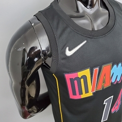 CAMISETA DO MIAMI HEAT - HERRO 14 - PRETA na internet