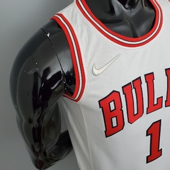 CAMISETA DO CHICAGO BULLS - ROSE 1 - BRANCA - 75 ANOS DA NBA na internet
