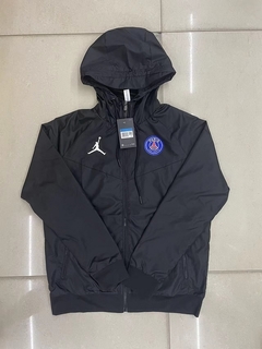 Imagem do JAQUETA CORTA VENTO DO PSG JORDAN PRETA - 22/23