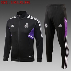 CONJUNTO AGASALHO DO REAL MADRID-PRETO-22/23