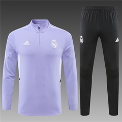 CONJUNTO AGASALHO DO REAL MADRID ROXO 22/23