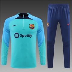 CONJUNTO AGASALHO DO BARCELONA AZUL 22/23