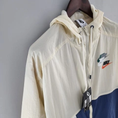 JAQUETA COM CAPUZ NIKE BEGE/AZUL- 22/23 - loja online