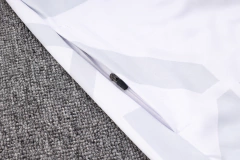 CONJUNTO AGASALHO DO O. DE MARSEILLE - ZÍPER COMPLETO - BRANCO/AZUL 22/23