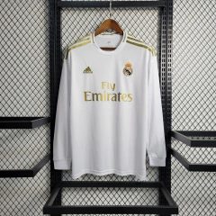 CAMISA RETRÔ DO REAL MADRID - MANGA LONGA - HOME 19/20