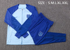 CONJUNTO AGASALHO DO ATLÉTICO DE MADRID - ZÍPER COMPLETO - AZUL 22/23 - NETSHIRTS