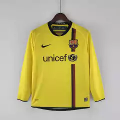 CAMISA RETRÔ DO BARCELONA - MANGA LONGA - AWAY 08/09