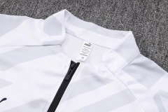 Imagem do CONJUNTO AGASALHO DO O. DE MARSEILLE - ZÍPER COMPLETO - BRANCO/AZUL 22/23