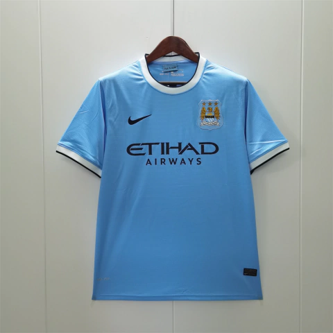 CAMISA RETRÔ DO MANCHESTER CITY - HOME 13/14