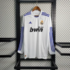 CAMISA RETRÔ DO REAL MADRID - MANGA LONGA - HOME 10/11