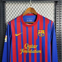 CAMISA RETRÔ DO BARCELONA - MANGA LONGA - HOME 11/12