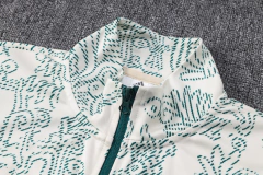 CONJUNTO AGASALHO DO MÉXICO - ZÍPER COMPLETO - CAMURÇA/VERDE 22/23 na internet