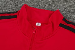 CONJUNTO AGASALHO DO BAYERN DE MUNIQUE - MEIO ZÍPER - VERMELHO/PRETO 22/23 na internet