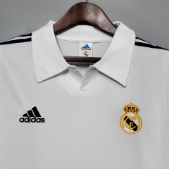 CAMISA RETRÔ DO REAL MADRID 2002 - MANGA LONGA - loja online