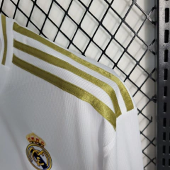 CAMISA RETRÔ DO REAL MADRID - MANGA LONGA - HOME 19/20