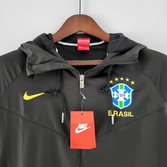 JAQUETA CORTA VENTO DO BRASIL - PRETA - 22/23 - loja online