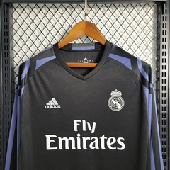 CAMISA RETRÔ DO REAL MADRID - MANGA LONGA - AWAY 16/17 - comprar online