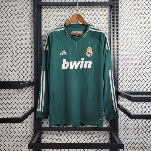 CAMISA RETRÔ DO REAL MADRID - MANGA LONGA - AWAY 12/13