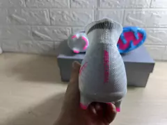 CHUTEIRA CAMPO - NIKE AIR ZOOM MERCURIAL SUPERFLY IX ELITE FG 39-45 - AZUL/BRANCO - NETSHIRTS