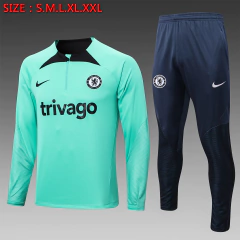 CONJUNTO AGASALHO DO CHLESEA - VERDE/AZUL 22/23