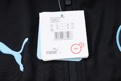 CONJUNTO AGASALHO DO MANCHESTER CITY - ZÍPER COMPLETO - PRETO 22/23 - loja online