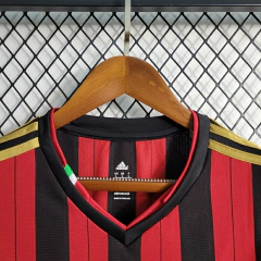CAMISA RETRÔ DO MILAN - MANGA LONGA - HOME 13/14 - loja online