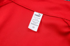 CONJUNTO AGASALHO DO MILAN - ZÍPER COMPLETO - VERMELHO/PRETO 22/23