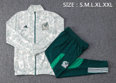 CONJUNTO AGASALHO DO MÉXICO - ZÍPER COMPLETO - CAMURÇA/VERDE 22/23 - comprar online