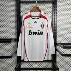 CAMISA RETRÔ DO MILAN - MANGA LONGA - AWAY 06/07