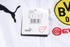 CONJUNTO AGASALHO DO BORÚSSIA DORTMUND - ZÍPER COMPLETO - BRANCO/PRETO 22/23 - comprar online