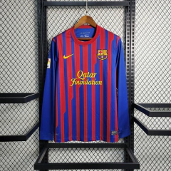 CAMISA RETRÔ DO BARCELONA - MANGA LONGA - HOME 11/12